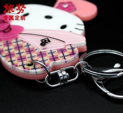 kt猫镜子便携化妆镜折叠实用创意小礼物10元店货源广告小礼品