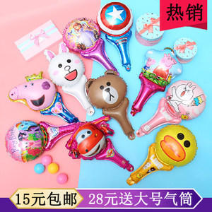 卡通铝膜手持棒气球 点亮派对的多功能小礼品